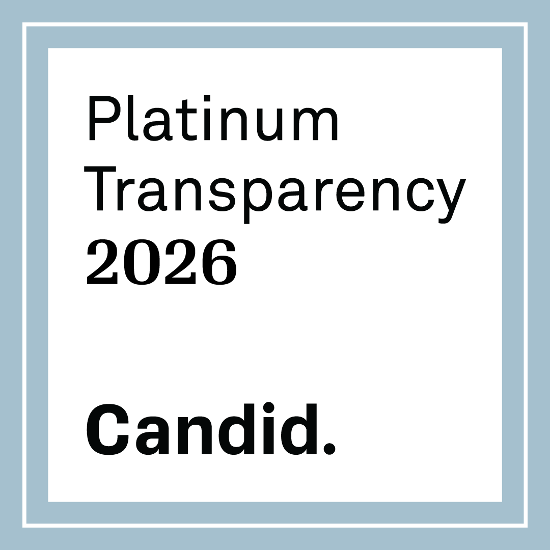 The Platinum Transparency Candid badge for 2025